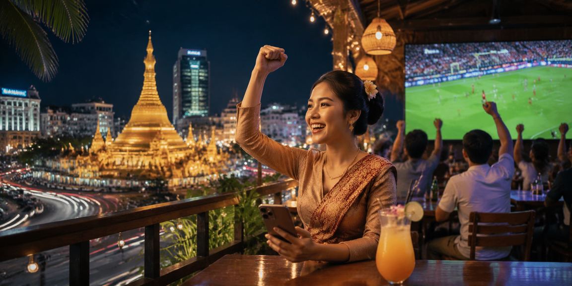 ရန်ကုန် စုလုံးဘောလုံးလောင်းနေသည့် လူငယ်များ
